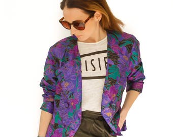 90s floral jacket UK size 10