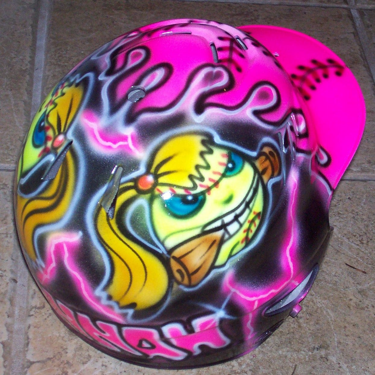  Softball  Batting  Helmet  Airbrushed  Fastpitch new Personalized