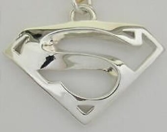 Superman 3D Pendant Sterling Silver 925