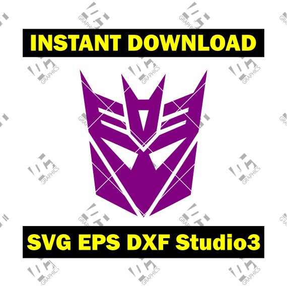 Download Transformers Decepticon Insignia Logo Cutting File in SVG EPS