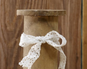 3 Rustic Vintage Spools, Wooden Spool Set