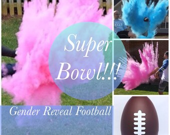 BOTH GENDERS FOOTBALL Gender Reveal Gender Reveal Ideas Football Reveal Gender Reveal Ball Gender Reveal Party Reveal Ball