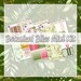 Botanical Bliss - MINI Weekly Decorative Kit - March Spring Florals St Pattys Day Gold - 6 sticker sheets, Perfect for ECLP