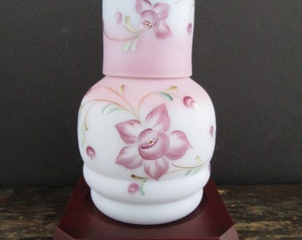 Fenton Subscriber's Club Blue Burmese Glass Messenger Tumble Up