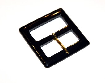 Belt buckle vintage new 55 mm acrylic