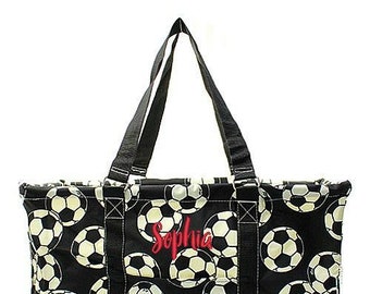 monogrammed soccer bag