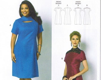 Easy Womens Princess Seam Dress Connie Crawford Butterick 5827 Sewing Pattern Size XS S M L XL 3 4 6 8 10 12 14 16