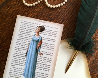 Jane Austen Art Postcards - Austen Heroines - Elizabeth Bennett - Pride and Prejudice