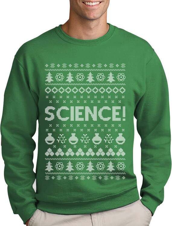 Science Ugly Christmas sweater Funny Geeky Students Xmas