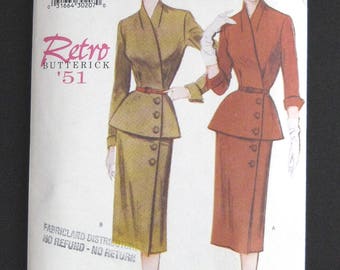 BUTTERICK 6241 Retro 51 reissued vintage pattern FF uncut pattern size 14 to 18