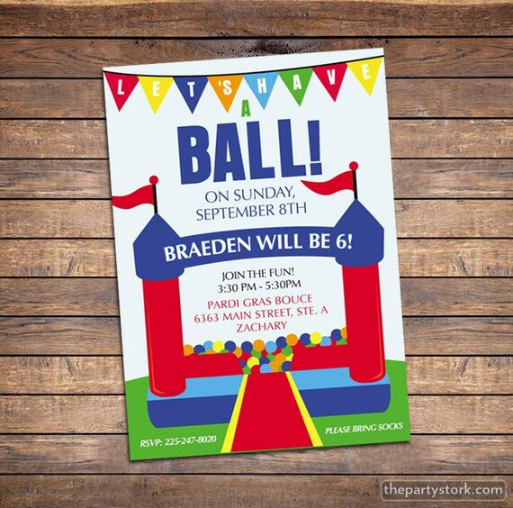 bounce house flyer template