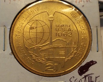 1962 Seattle World's Fair One Dollar Medal
