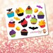 Halloween Cupcakes & Candy Mini Planner Sticker Sheet