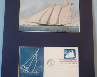 1851 - the Yacht "America" wins the Cup & First day Cover for the America's Cup