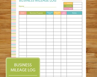 mileage tracker form printable printable mileage tracker mileage planner
