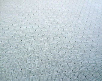 AQUA POiNTELLE BABY KNiT COTTON FABRiC 1-1/2 Yards X 60" wide