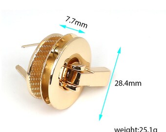 Twist locks Purse lock Turn Lock Fastner latch lock bag lock snap clutch lock tuck lock Decroative Lock