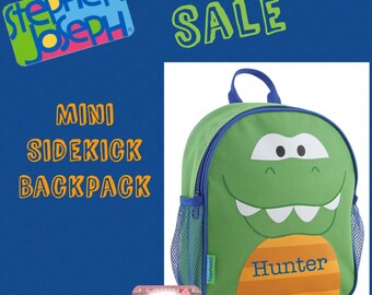 toddler backpack , toy bag , kids backpack , preschool backpack , stephen joseph backpack , personalized kids bag , MINI sidekick , TIGER