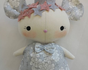 Doll, little doll, tilda doll, rag doll, soft doll, handmade doll, heirloom doll, mouse doll, fabric doll, tilda fabric, dolls for kids