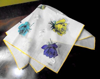 Colette Handkerchief Hand Painted Colette Designer Handkerchief Original label
