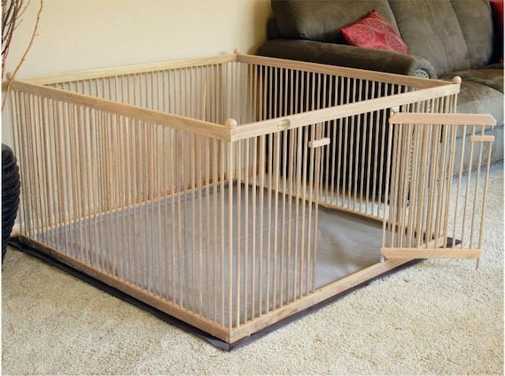 4\'x4\' RED OAK Large Indoor Dog Kennel with Durable 4\'x4\' RED OAK Large Indoor Dog Kennel with Durable