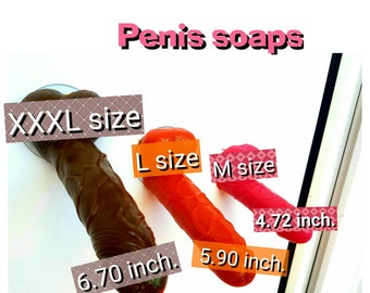 Penis soap with suction cup. 3 sizes. Huge penis. Any color. Willy. Bachelorette party dick, funny gift, bride to be hen party joke sex game