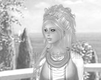 grayscale coloring pages
