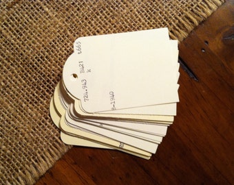 Vintage Card Catalog Gift Tags (set of 12) for Gift Wrap, Weddings