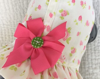 Shabby Chic Dog Harness Vest for Girl Dog Custom Made