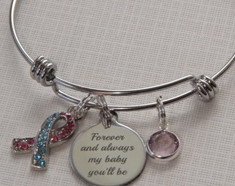 Infant Loss Bracelet, Miscarriage bracelet, Sympathy gift, Baby Memorial bracelet, Miscarriage bracelet, Baby Loss Bracelet, forever my baby