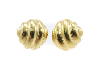 Vintage Alfred Sung Earrings, Clip Ons, Signed