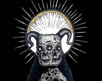 Soul Mystic Back Patch - 8.25 x 9 - cloth patch - art patch - punk rock - goth - jacket accessorize