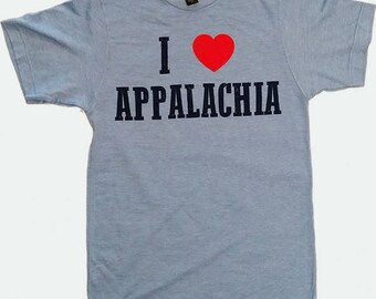 I Heart Appalachia T-Shirt - Heather Blue