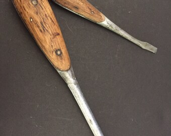 Antique German Screwdrivers (set of two) 6" and 9"
