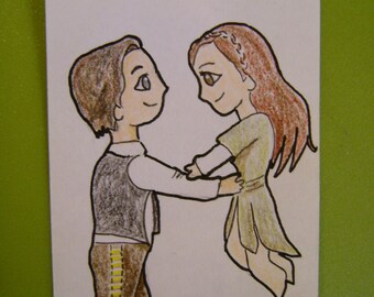 Han and Leia Chibi