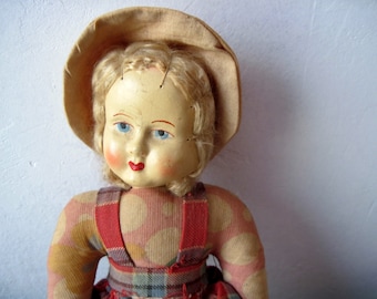 Vintage 1930s cloth Doll