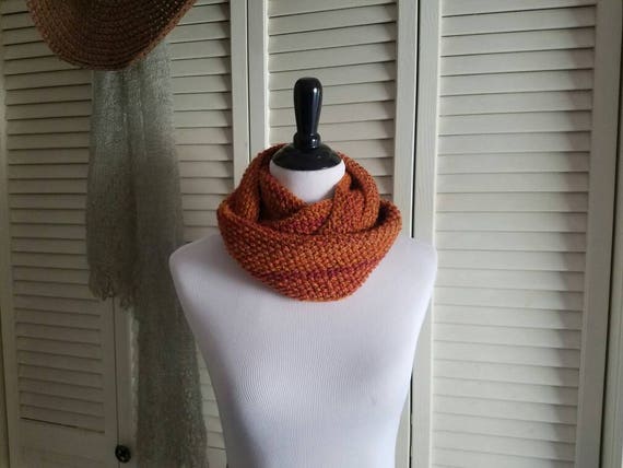 Orange Sunsets Cowl Infinity Scarf