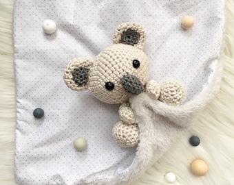 Koala baby crochet blanket