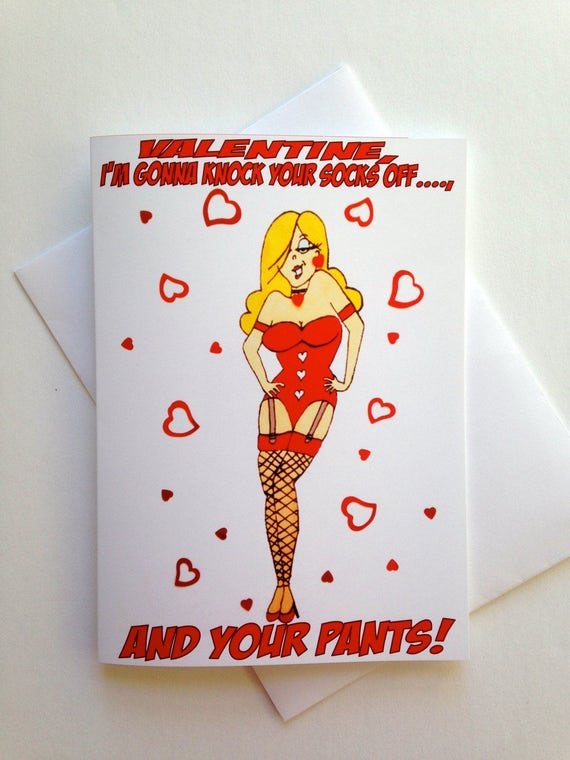 Funny Valentine Card Sexy Valentine Card Flirty Valentine 8110