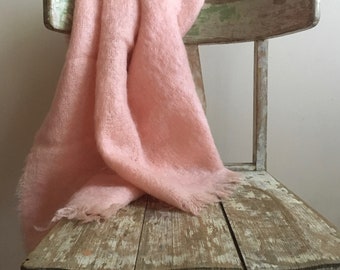 Don't make me blush mohair shawl