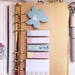 Planner Memo Pad Bookmark Dividers A5 and A6 post it notes beautiful mint pink floral Premade Sticky notes