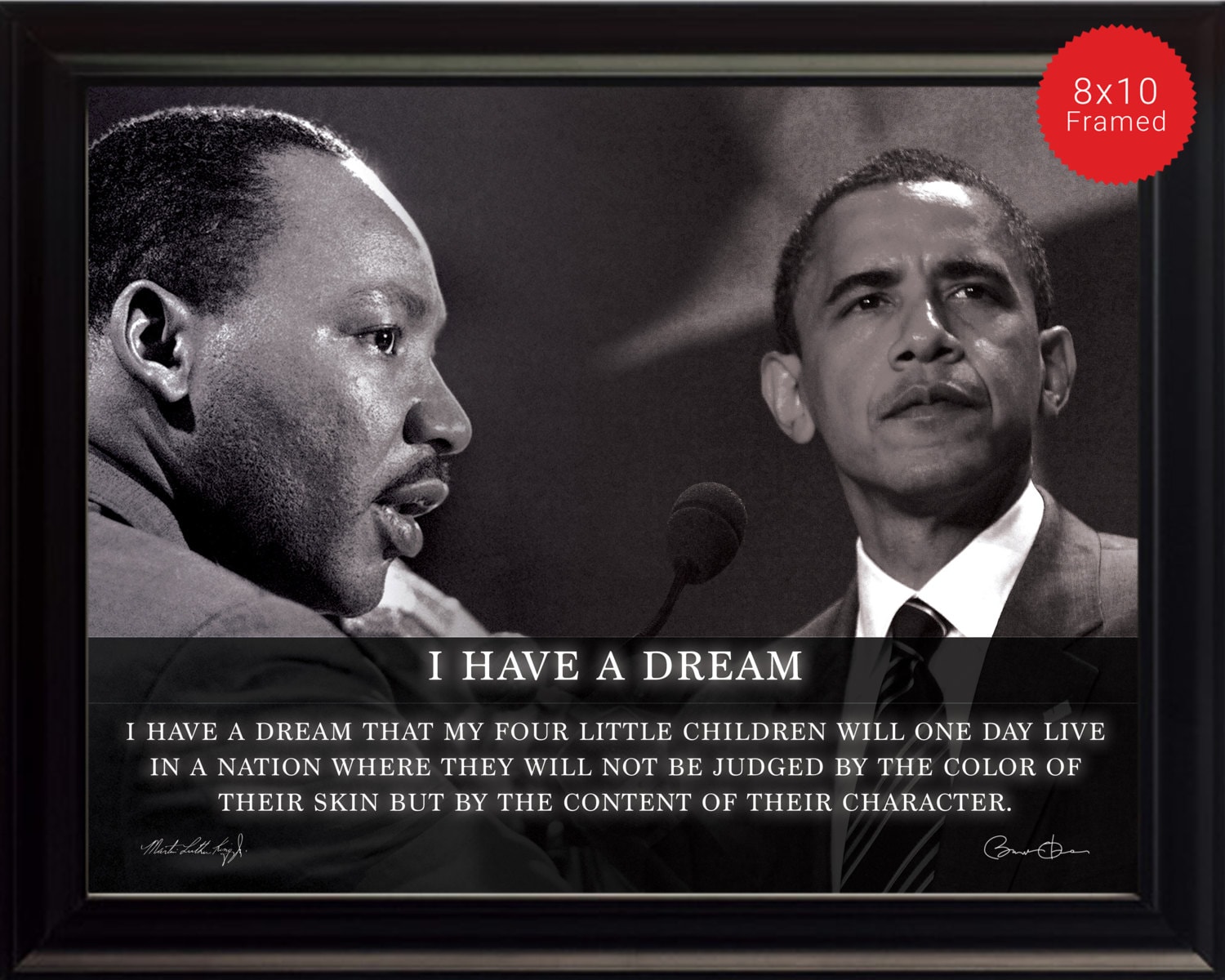 martin luther king jr barack obama photo picture poster or martin luther king poster