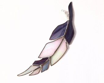 Stained Glass Feather Suncatcher