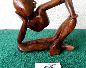 Wood Torso Figure - Hand Carved