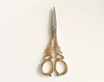 Gold Antique Scissors Embroidery Scissors