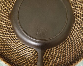 Birmingham Stove and Range Century series "BSR" Cast Iron Skillet #5 with Heat Ring
