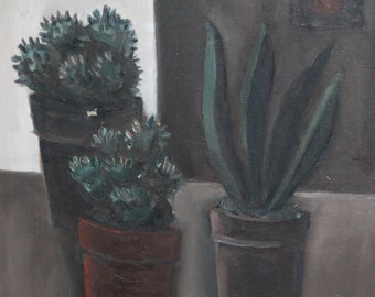 1991 Still life oil painting signed