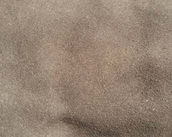 SCRAPS of kaki suede