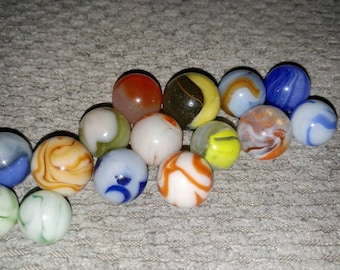 Vintage Marble Lot Akro WV Swirls