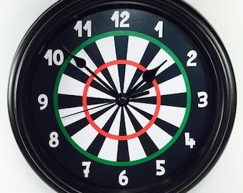 Unique DART BOARD Novelty Wall Clock